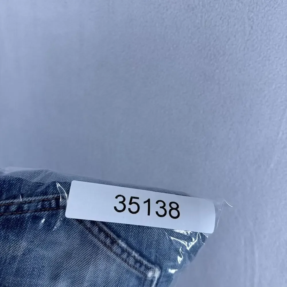 G Star Raw Jeans Mens 30x36 Fits 30x29 Blue 3301 Tapered Dark Wash Whisker Faded